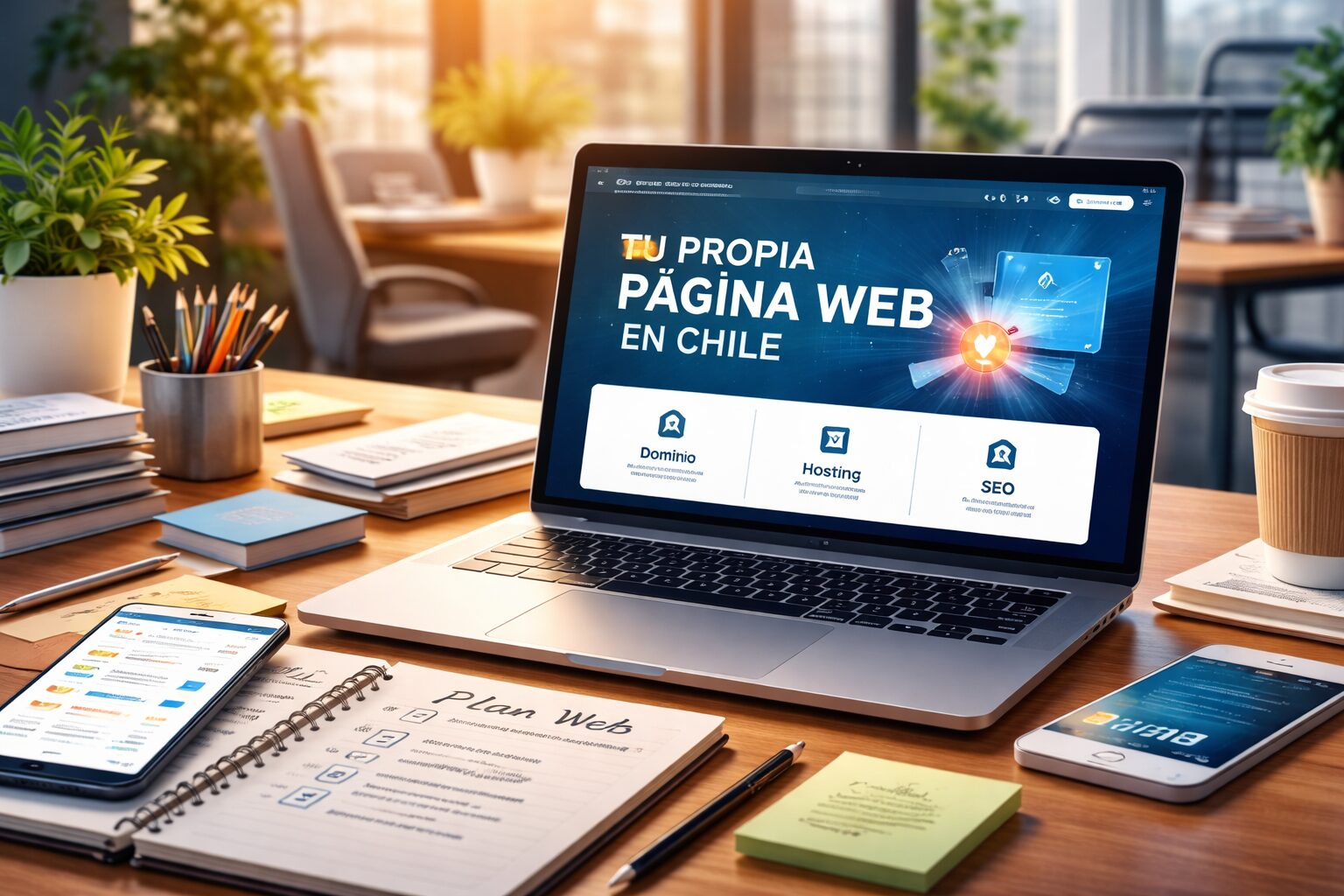 Cómo crear tu propia página web en Chile paso a paso con dominio, hosting, contenido y SEO
