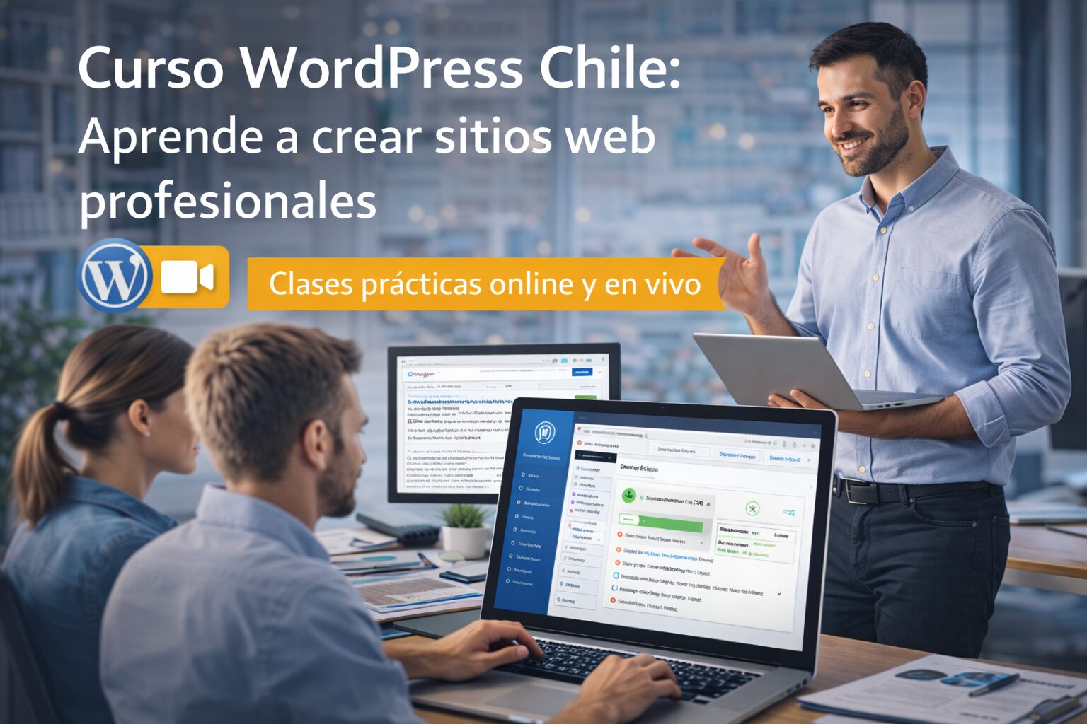 Curso WordPress en Chile para aprender a crear y administrar sitios web