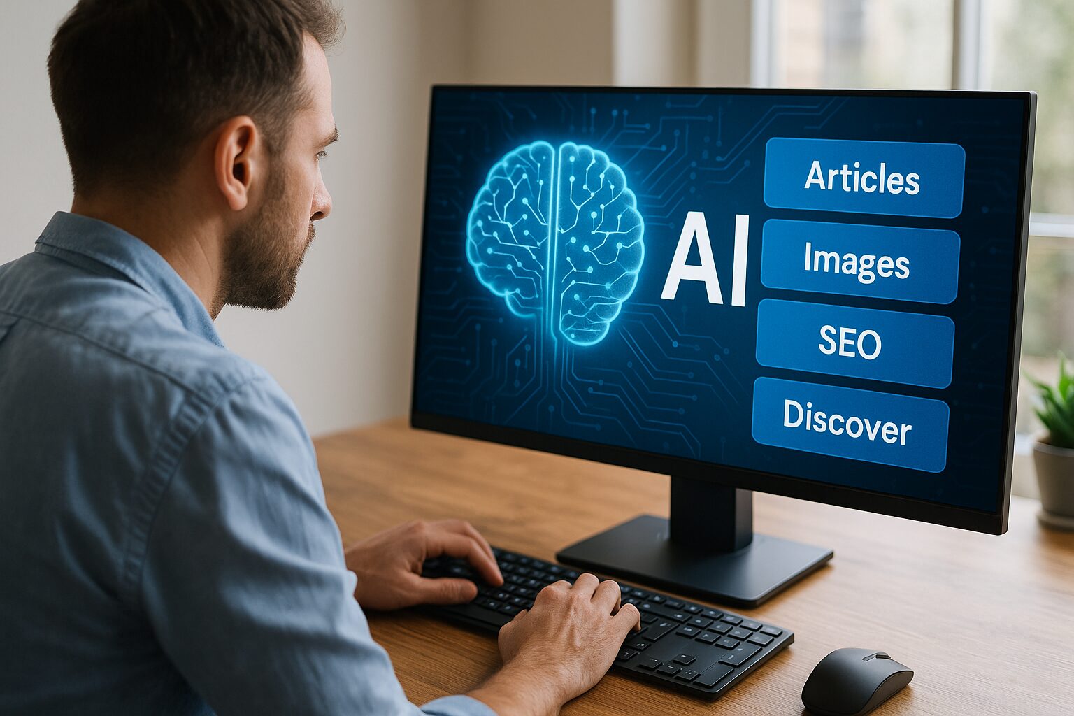 Inteligencia artificial aplicada a la creación de artículos, imágenes, SEO y Google Discover
