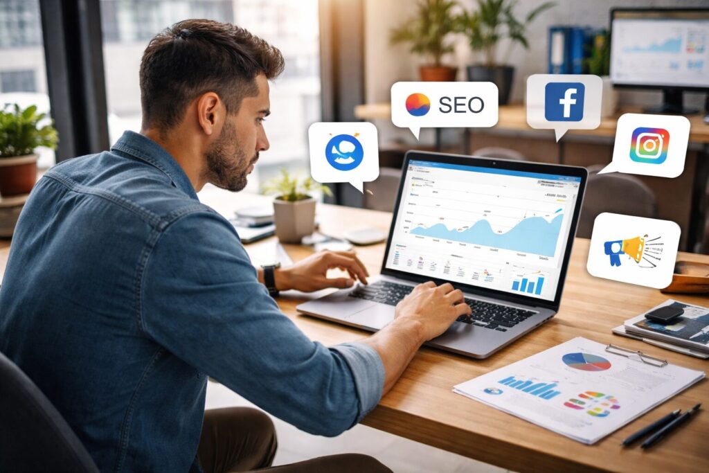 Cómo Atraer Tráfico: SEO, Redes Sociales y Publicidad