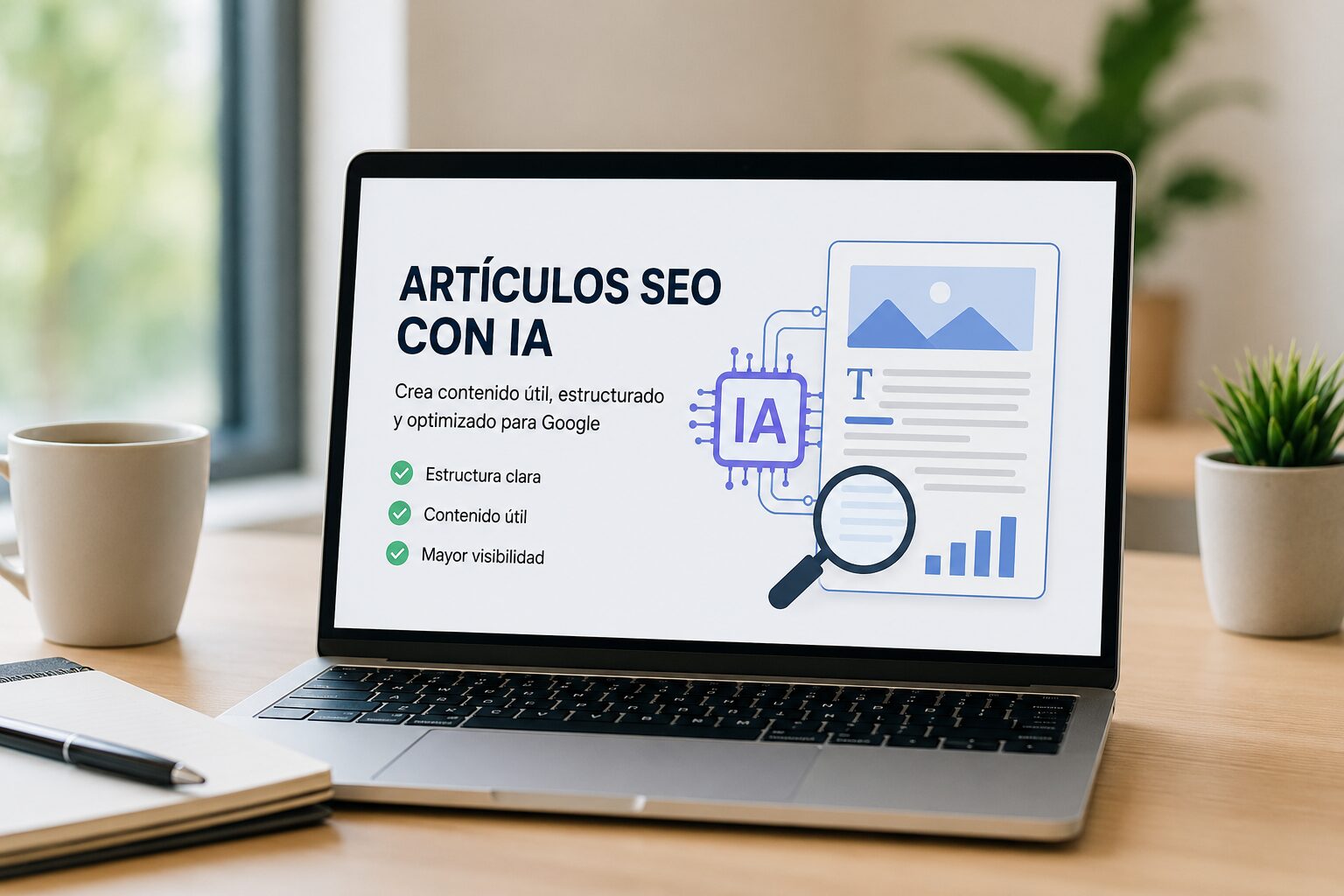 Artículos SEO con inteligencia artificial para mejorar contenidos en Google